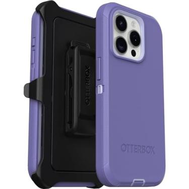 Imagem de OtterBox Capa para iPhone 15 Pro - Serie Defender - Mountain Majesty Roxo - Sem Tela - Robusta e Durvel - Com Proteo de Porta - Clipe de Coldre Inclui - Embalagem No de Varejo