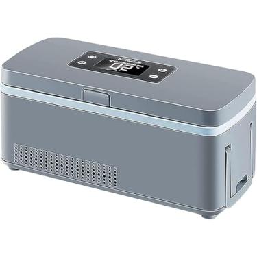Imagem de Caixa fria de insulina portátil, mini refrigerador de medicamentos Caixa de viagem USB automática 2-8 graus Saco fresco médico Refrigerador de recipiente fresco para viagens, uso doméstico,
