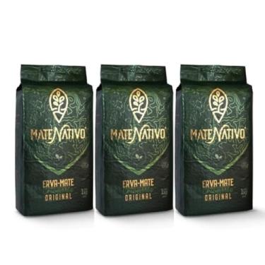 Imagem de Kit 3 Erva Mate Premium Para Chimarrão Original Mate Nativo 3pct de1kg cada
