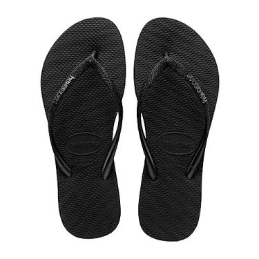 Imagem de Chinelo Preto Slim Sparkle Me Havaianas Womens n° 41/42
