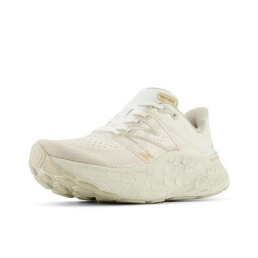 Imagem de New Balance Fresh Foam X More V4 Tênis de corrida feminino, Angora/sal marinho/raio da lua, 42
