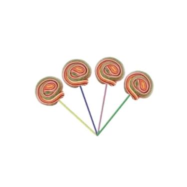 Imagem de Pirulito psicodélico colorido com 50 unidades martinha