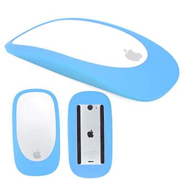 Imagem de Capa de silicone para Magic Mouse 1/2 design patenteado capa de silicone para Apple Magic iPad Mouse 13 cores para escolher, Sky blue