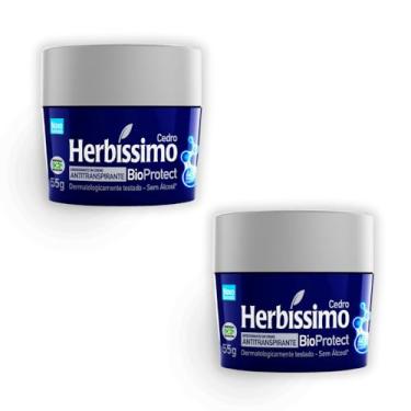 Imagem de Kit 2 Desodorante Herbíssimo Creme Cedro 55g