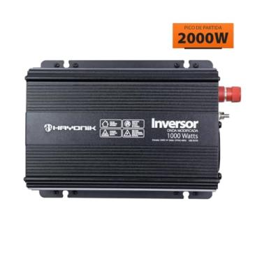 Imagem de Inversor e Conversor de Tensão Onda Modificada Hayonik 12V para 127V 1000W Com Saída USB