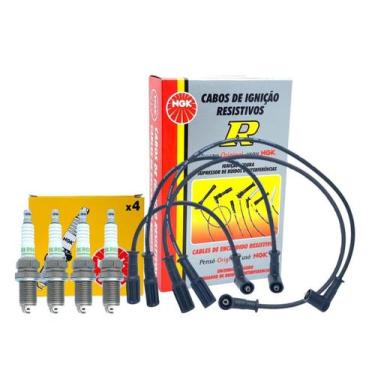 Imagem de Jogo Cabos Velas + Velas Palio Siena Strada Punto Doblo Idea Uno Fire 