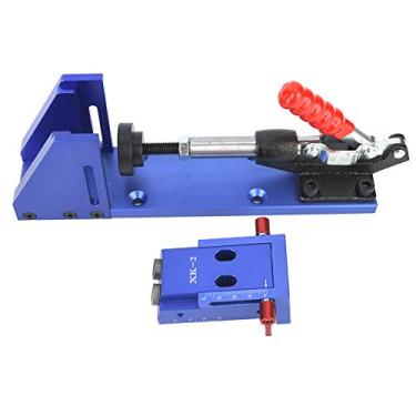 Imagem de Gabarito de bolso para ferramenta de trabalho de madeira com braçadeira de alternância e broca de passo XK - 2 marcenaria oblíqua furo para marcenaria gabarito de cavilha