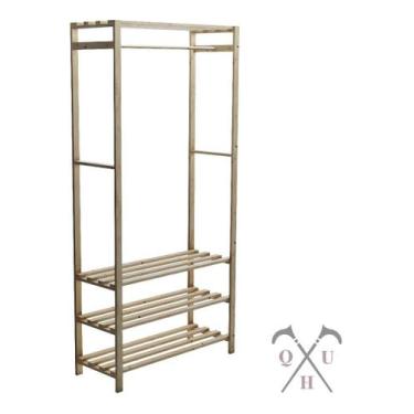 Imagem de Roupeiro Madeira Boutiques Show Room Expositor - Technox