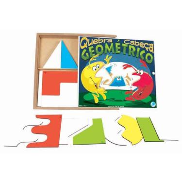 Imagem de Quebra-Cabeça Infantil Geométrico - Simque