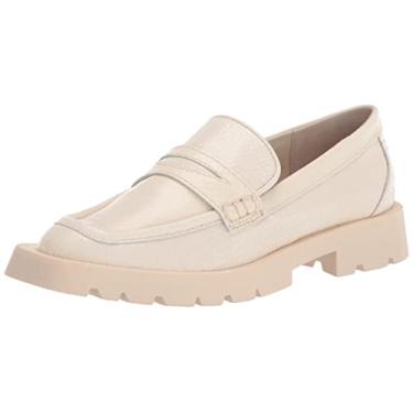 Imagem de Dolce Vita Mocassim feminino Elias, Couro em relevo marfim, 36