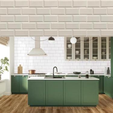 Imagem de Revestimento 3D Parede 50X50 Tendencia Cozinha Kit 16 Placas - Lujp De
