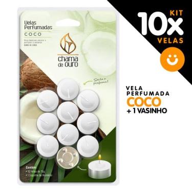 Imagem de Vela Rechaud Aromática Vela Perfumada Decorativa Aromaterapia 15g + 1 