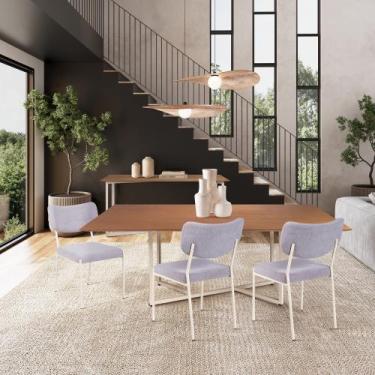 Imagem de Conjunto Mesa Jantar Diadema Com Cadeira Magnólia - Drop mobiliário
