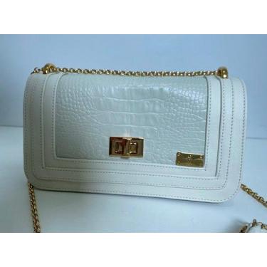 Imagem de Bolsa  matelassê alça corrente transversal - Caprina, Off white