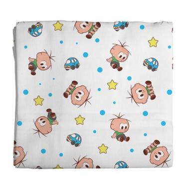 Imagem de Fralda Pano Luxo Estampada Turma da Monica 5 un 70cmx70cm - INCOMFRAL,