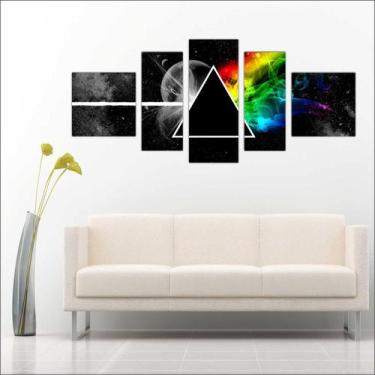 Imagem de Quadro Decorativo Pink Floyd Bandas Música Mosaico 5 Peças TT1 - Vital