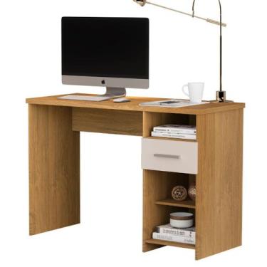 Imagem de Escrivaninha para Notebook Cumaru/ Off White - Duna - Giga Moveis 