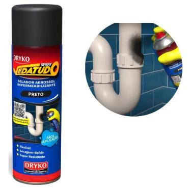 Imagem de Spray Borracha Líquida Multiuso Impermeabilizante Vedação - VEDATUDO