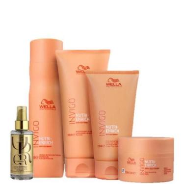 Imagem de Wella Professionals Invigo Nutri-Enrich Kit Completo Home Care e Oil R