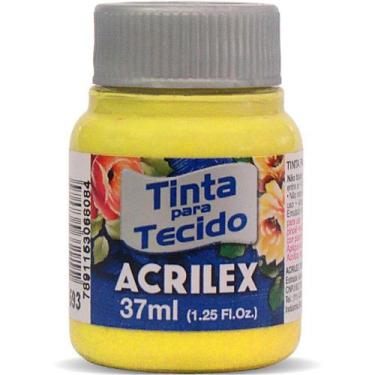 Imagem de Tinta de Tecido Fosca 04140 37ml Amarelo Canário 589 Acrilex