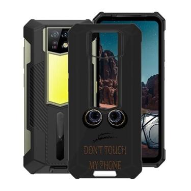 Imagem de KJYFOANI Capa para Ulefone Armor 24, capa preta à prova de choque, capa de proteção antiarranhões com queda de 360°, capa de telefone de silicone macio ultrafina e fina para Ulefone Armor 24 (6,7 polegadas) - Não toque