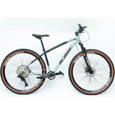 Imagem de Bicicleta Aro 29 Bike Ksw Mtb 12v Marchas K7 11-50 Quadro em Alumínio 6061 (Cinza Tráfego/Preto, 17)