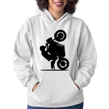 Imagem de Moletom Feminino Moto Grau XJ6 - Foca na Moda, Branco, GG