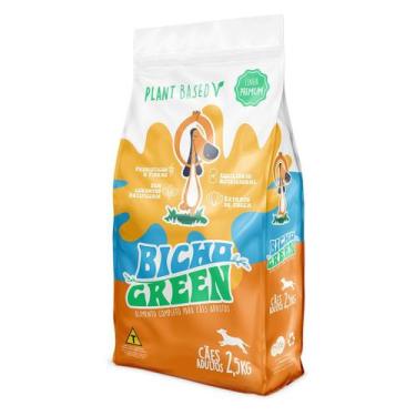Imagem de Cães Bicho Green PREMIUM 2,5 kg Ração Plant Based (Vegana)