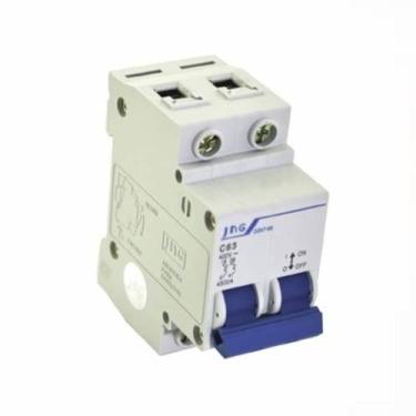 Imagem de Disjuntor bipolar 50a curva c jng, Branco, Bivolt