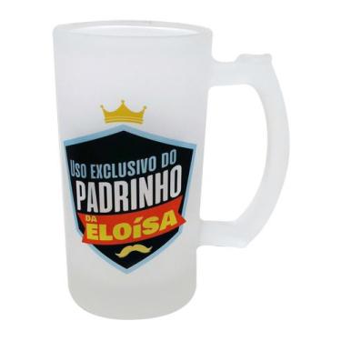 Imagem de Caneca Vidro Chopp Cerveja Exclusivo para Padrinho Batizado - GMH Prod
