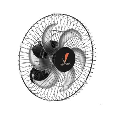 Imagem de Venti-Delta Oscilante Parede Ventura 50 cm, Bivolt Grande Aço, 795425, 150 W, Preto