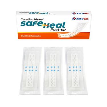 Imagem de CURATIVO VISÍVEL SAFE HEAL POST-OP 10x30 (5x25) 3UN KELOGEL, 10X30CM