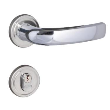 Imagem de Fechadura Home Externa 55011 Roseta Cromada 55mm Aliança