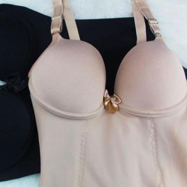 Imagem de Kit 2 Macaquinho Body Cintas Modeladoras Bojo Estruturado Fio - Fortal