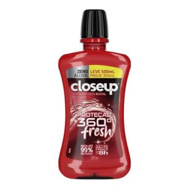 Imagem de Enxaguante Bucal Proteção 360 Fresh Red 500ml - Closeup