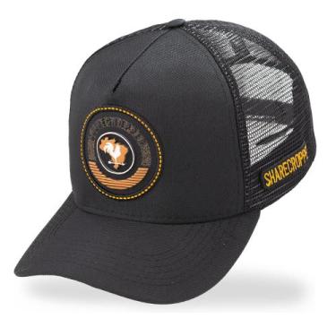 Imagem de Boné Rodeio Country Sharecropper Preto com Detalhes Bordados - Pampas 