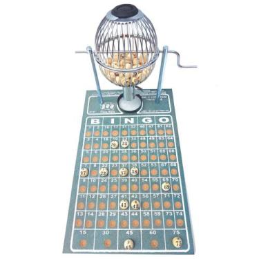 Imagem de Bingo Nº1 Completo Cromado c/ 100 Cartelas - BingToys