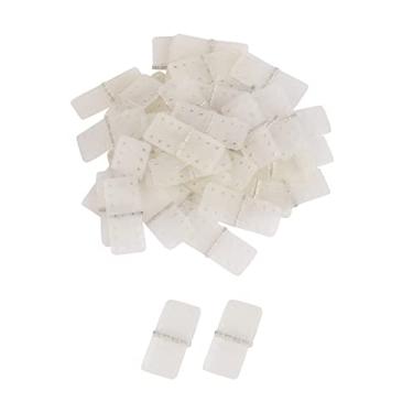 Imagem de Mxfans 50Pcs 11 x 25 mm RC Airplane Plane Pinned Plastic Hinge RC Airplane Parts Replacement White