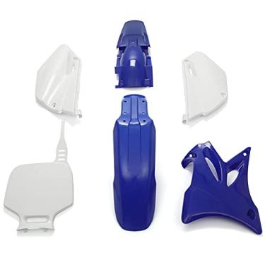 Imagem de HECASA Kit de Plástico Compatível com Yamaha Yz85 Dirt Pit Bike 2002-2014, Peças de Motocicleta, Conjunto de Carroceria com Ferragens, Capa Lateral, Para-Lama, Carenagem, Kit de Ca (, Azul E Branco)