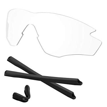 Imagem de Predrox Lentes de armação M2 cristalinas e kits de borracha de substituição para óculos de sol Oakley OO9212