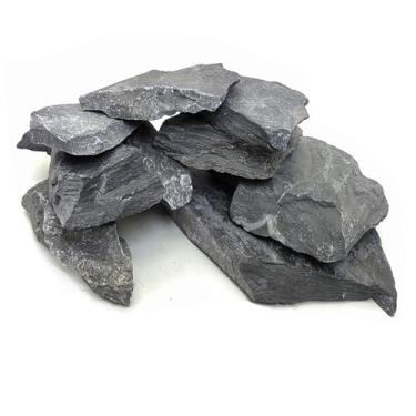 Imagem de PINVNBY Pedra de aquário de ardósia natural para aquários, 7,5 cm a 12,7 cm, pH neutro, para aquários, modelo de paisagismo, cercos de anfíbios