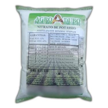 Imagem de Fertilizante Nitrato De Potássio 1Kg HIDROPONIA - AGROADUBO