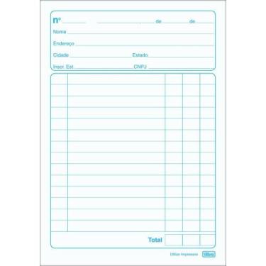 Imagem de Impresso Talão Nota Neutra 1/32 40X2 Vias Pacote com 20 - Tilibra
