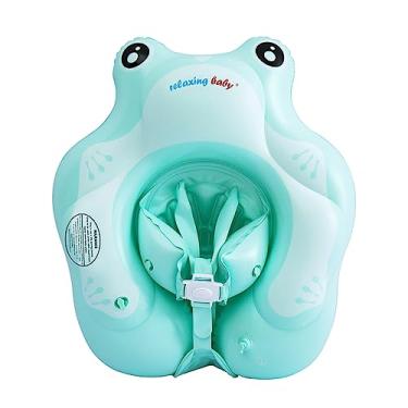 Imagem de HUIOP Bóia inflável de natação para bebês dos desenhos animados Bóia de natação para bebês Anel Bóia de piscina infantil para 3 a 10 meses Meninos Meninas Bóia de treinamento de natação com assento in