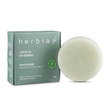 Imagem de Leave-in em Barra Finalizador Herbia  Natural e Vegano  50g