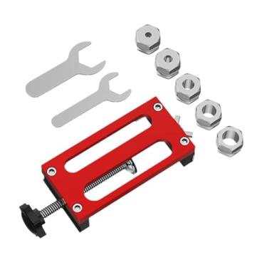 Imagem de Fenteer Guia de perfuração de de alumínio, broca de gabarito de orifício Ferramenta de chaves de perfuração auxiliares para locadora de perfuração para, Style C