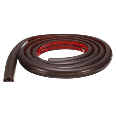 Imagem de HARFINGTON Capa de cabo de 1,8 m L 0,3 x A 0,3 Canal interno PVC esconde extensão, protetor de fios para evitar desvios de cabos, gerenciamento de cabos, madeira preta