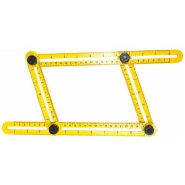 Imagem de Esquadro Inteligente Régua Medidora Multi Ângulo Pedreiro Easy Ruller 