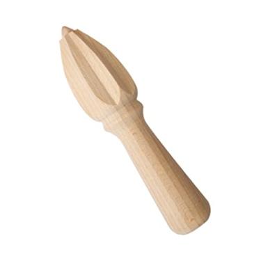 Imagem de WOIWO 1 espremedor manual de faia e limão, madeira maciça, espremedor de cone de limão, espremedor de limão laranja