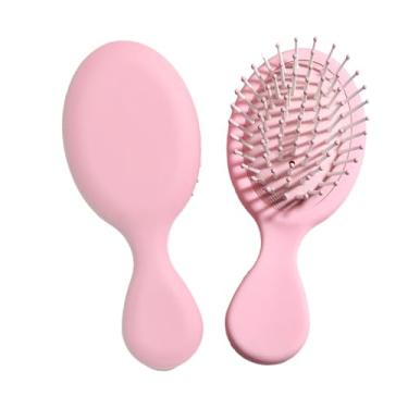 Imagem de Escova de massagem no couro cabeludo para mulheres | Pente de cabelo liso e cacheado com almofada de ar portátil | Ferramentas de estilo de salão de beleza doméstico com design ergonômico (H)